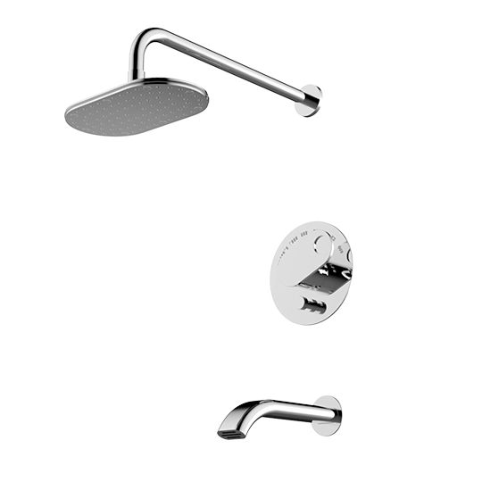 Singe-Handle Wall-Mounted Bath and Shower Mixer