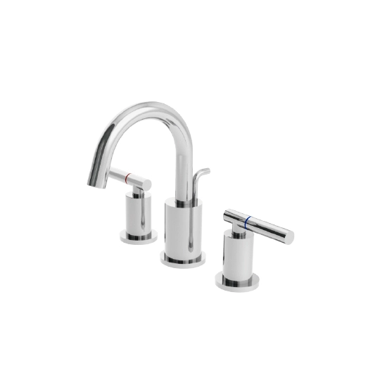 Two-Handle Basin Faucet W/Lift Rod